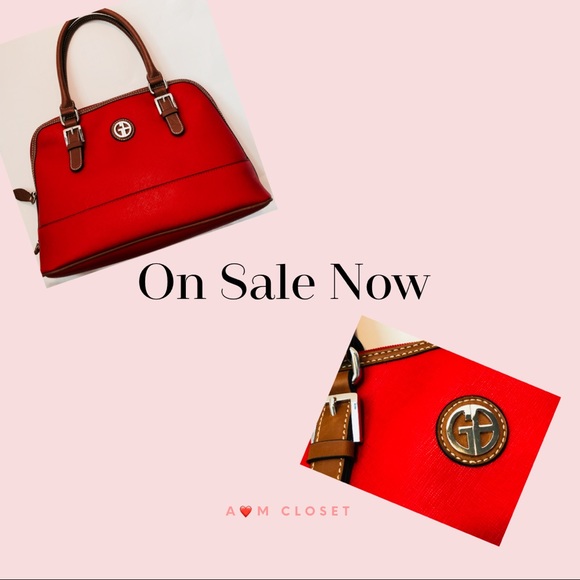 Giani Bernini Handbags - “🆕”Giani Bernini Red Saffiano Dome Satchel